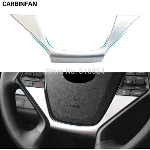 ACCESSORIES FIT FOR 2015 2016 HYUNDAI SONATA LF CHROME STEERING WHEEL PANEL COVER TRIM BADGE INSERT ACCENT
