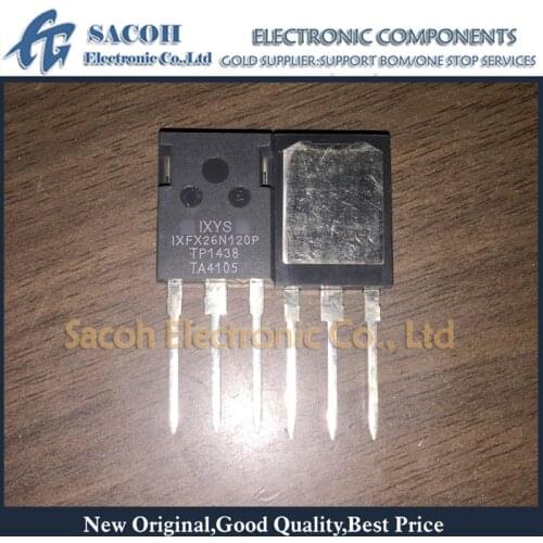 New Original 5PCS/Lot IXFX26N120P IXFX26N120 26N120 or IXFX26N100P IXFX26N100 TO-247MAX 26A 1200V High Voltage Power MOSFET