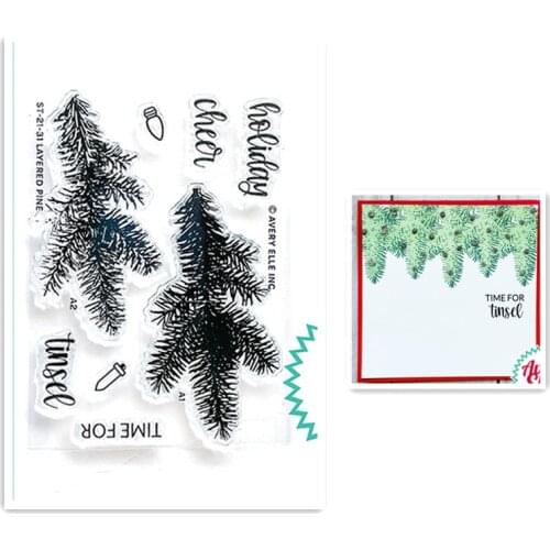 HOLIDAY Metal Cutting Dies and Stamps for DIY Scrapbooking Paper Card Decor Handmade Photo Album Craft Transparent Supplies