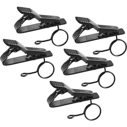 Andoer EY-J04A 5pcs Microphone Tie Clip 6mm 10mm Wired Lapel Mic Microphone Tie Clip High Quality