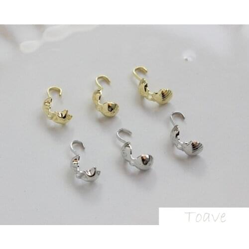 10pcs Copper Plated 18K Real Gold Five-Pointed Star Shell Seven-Star Ladybug Small Bag Buckle DIY Handmade Material Accessories