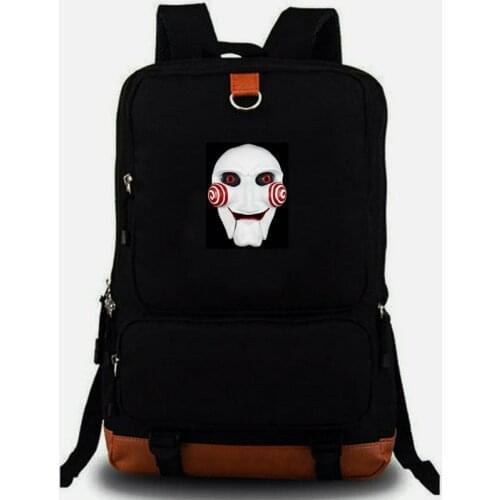 Saw Backpack World popular Schoolbag Horrific Film Rucksack Satchel School Bag Laptop Day Pack