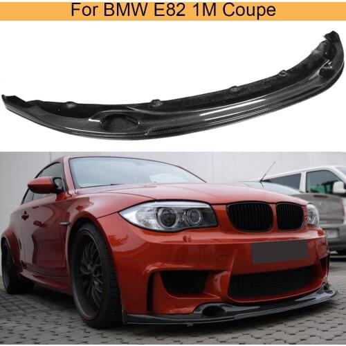 1 Series Carbon Fiber Front Bumper Lip Spoiler for BMW E82 1M Coupe 2 Door 2011 Car Front Bumper Lip Spoiler Splitters Guard