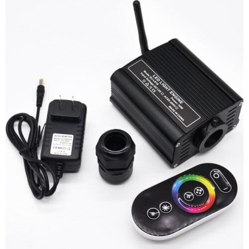 Led Fiber Optic Light Engine Driver 2.4G Touch Remote Controller 16W RGBW Ceiling SKY Star DIY Lighting Device PMMA Multicolor