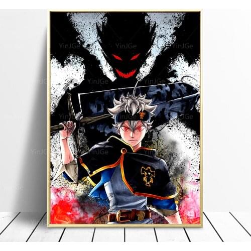 Famous Cartoon Anime Role HD Prints Home Decor Canvas Black Clover Poster Painting Wall Art Modular Picture No Frame Living Room