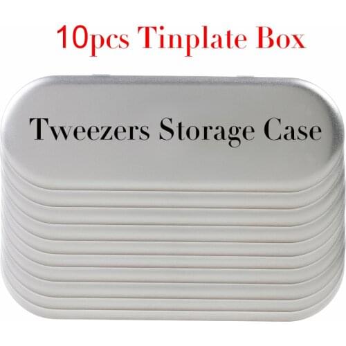10pcs/lot storage case for eyelash extension tweezers makeup tools box for tweezers portable safe makeup tool
