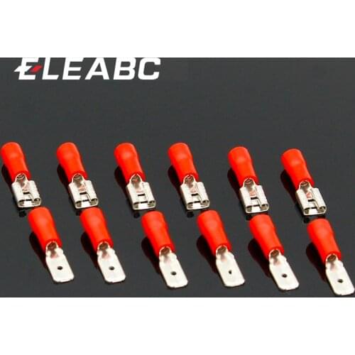 100 Pcs (50Pairs) 4.8mm Female Male Electrical & Wiring Connector Insulated Crimp Terminal Spade
