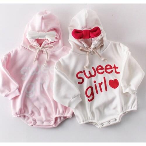 2019 Baby Jumpsuit Clothes Infant Newborn Baby Boys Girls Hooded Romper 0-24M Baby Spring Outfits Clothing