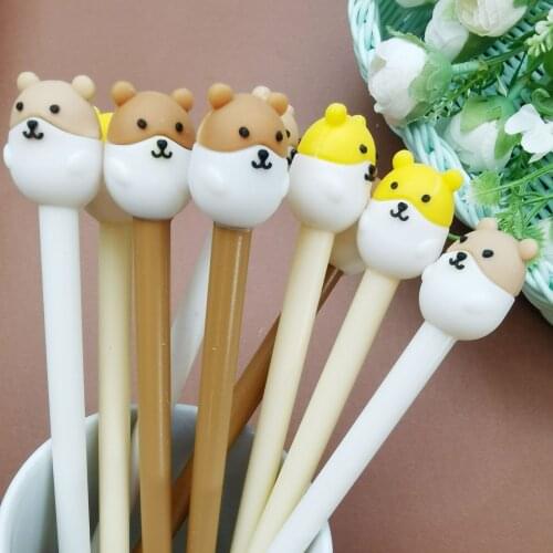 36pcs Korean primary and secondary school stationery creative water-based black pen cute cartoon writing gift soft gel pen