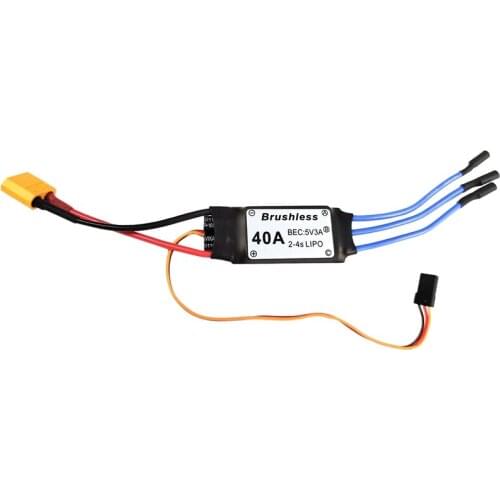 40A ESC 2-4S Brushless ESC Speed Controller 5V/3A BEC for F450 450mm S500 ZD550 Durable Quadcopter