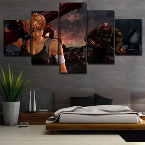 Canvas Prints Paintings Home Wall Art Framework 5 Pieces Anime Picture Living Room Decoration Posters
