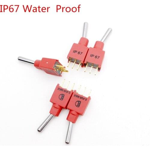 50PCS Sealed Sub-Miniature Toggle Switches Q22 M5.08 2AS1 SP On-None-Mom PC thru-hole Gold Flash Switche
