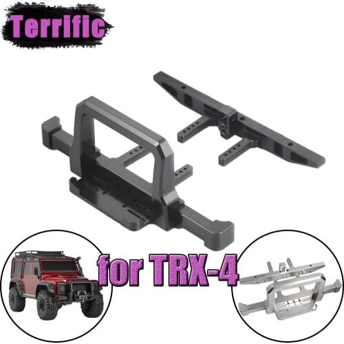 RC Car TRX-4 Classic Metal Front Bumper with Rear Bumper for 1/10 RC Crawler Traxxas TRX4 Upgrade Parts