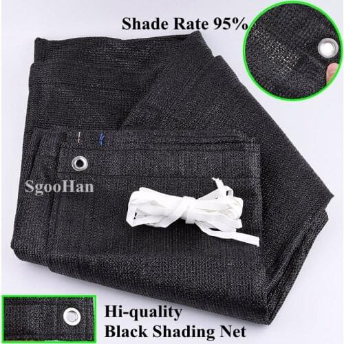 Black HDPE Anti-UV Shading Net Succulent Plant Cover Shelter Garden Outdoor Awning Swimming Pool Shade Cloth 95% Shading Rat