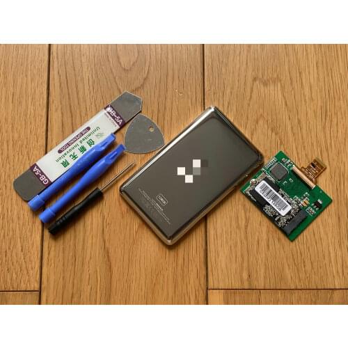 For iPod Classic 5th 5.5th 6th 7th 30G 60G 80G 120G 160G Gen REPLACE MK3008GAL MK6008GAH MK8010GAH 128G Back Cover Rear Case