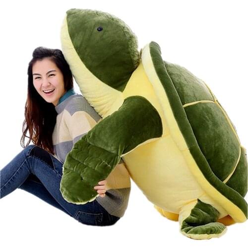 Fancytrader 59'' JUMBO Giant Plush Turtle Soft Big Animal Tortoise Sofa Bed Toy Doll Great Birthday Gift for Kids 150cm
