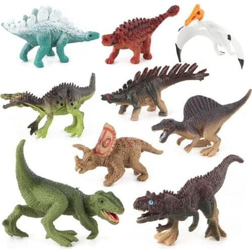 Simulation Animal Figure Doll Kids Toys Tyrannosaurus Triceratops Velociraptor Model Dinosaur Toy Puzzle Learning Gift