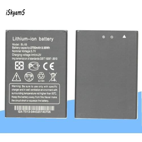 ISkyamS 10pcs/lot 2700mAh BL-05 High Quality Replacement Battery for THL L969 Batterie Batterij Bateria