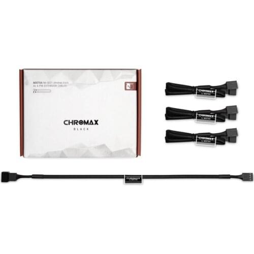 Noctua NA-SEC1 chromax 4X30 cm 4P fan extesion cables with PC Cooling fan Computer Cases Towers fans Extension cord