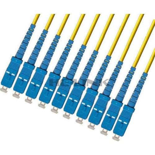 LODFIBER 100M SC-SC Indoor Armored Singlemode 10 Strands Fiber Optic Cable Patch Cord 9/125