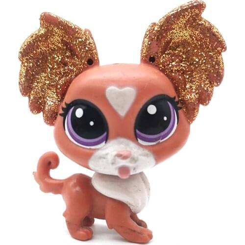 LPS rare cute pet shop old animal toy standing original kitten puppy reindeer collection figures toys for children free shipping