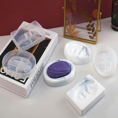 Handmade Soap Box Silicone Mold Soap Dish Tray Resin Casting Mold Epoxy Resin Ring Dish Holders Resin Soap Tray Molds Jewelry