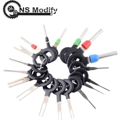 Repair Tool 18pcs Terminal Removal Tools Car Electrical Wiring Crimp Connector Pin Extractor Release Kit For Car Plug