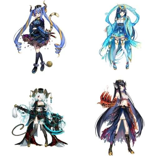 Three Ratels CYX10 lovely Animal girl Dazzling fighting skills wall stickers for home decoration Laptop Auto Cover