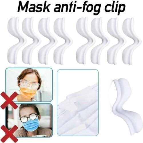 8Pcs / Set Fog-Free Accessory For Masks Prevent Glasses Fogging Anti Fog Natural Rubber Nose Bridge Flexible Design
