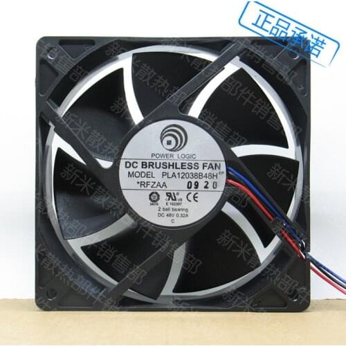 NEW POWER LOGIC 12038 48V 0.32A PLA12038B48H cooling fan