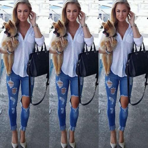 Slim Fit Skinny Denim Jeans Trousers