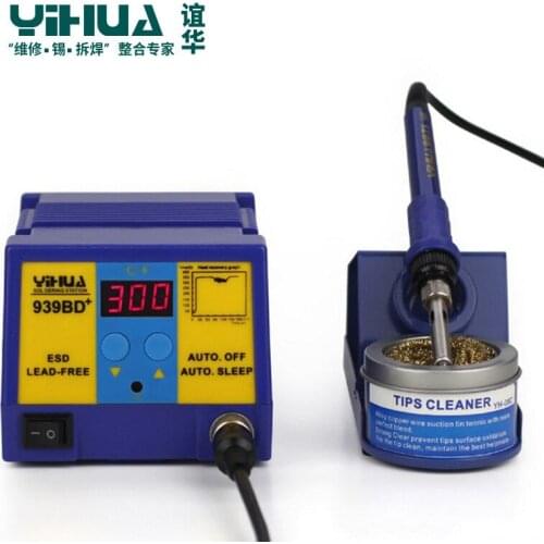 HOT SALE Intelligence PCB Soldering Station 75W High Power Iron Soldering Station YIHUA 939BD