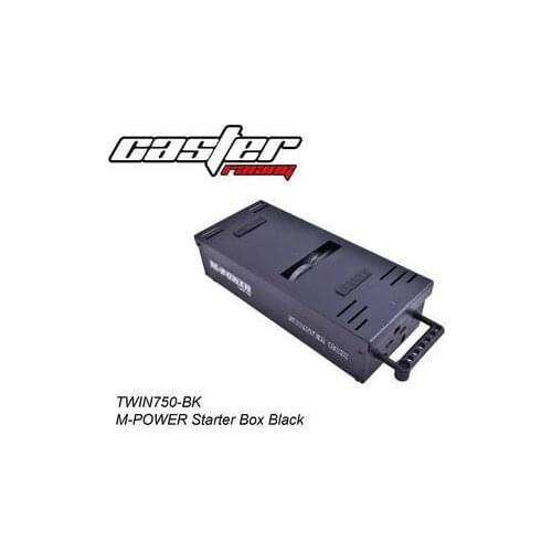 CNC Alloy Frame TWIN750-BK M-POWER Starter Box for 1/8 Nirto RC Truggies GT