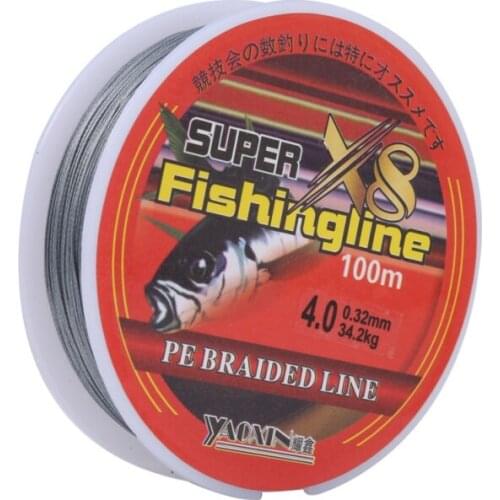 Fishing Line 8 Strands 0.10~0.40MM 6-60LB Strong PE Braided Fishing Line For Sea Fishing 100m Daiwa Fish Line Multifilament