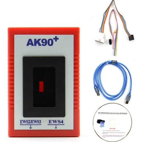 Hot sale AK90+ For BMW V3.19 AK90+ OBD2 Car Key Programmer for BMW CAS/EWS from 1995-2009 AK90 + Key Programming Tool