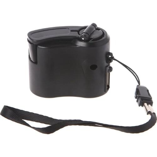 Convenience Manual Charger Emergency Outdoor Portable Hand Power USB Dynamo Crank For Phone