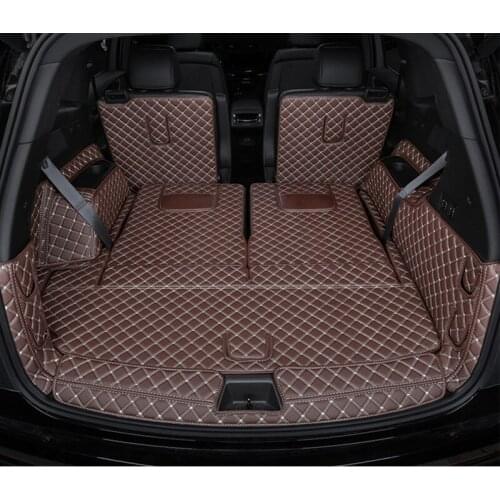 High quality! Full set car trunk mats for Cadillac XT6 2020 6 7 seat durable cargo liner mats boot carpets for XT6 2020