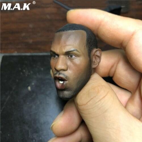 1/6 Scale Dark Skin Male Head Sculpt Open Mouth Growl Head Carving Model For 12" Action Figure Body Doll