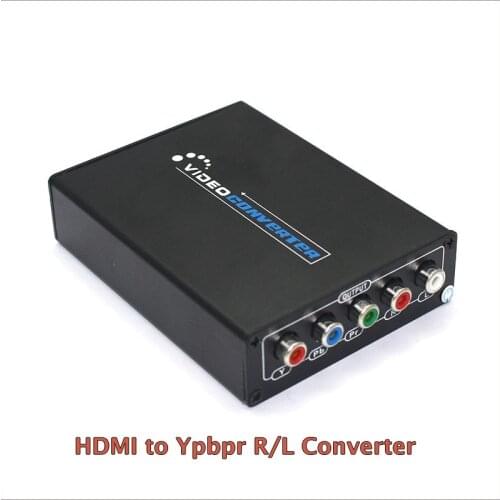New 1080P HD HDMI To Component YPbPr video and R/L audio Adapter Converter HDMI to AV Converter Supporting R/L Audio Out