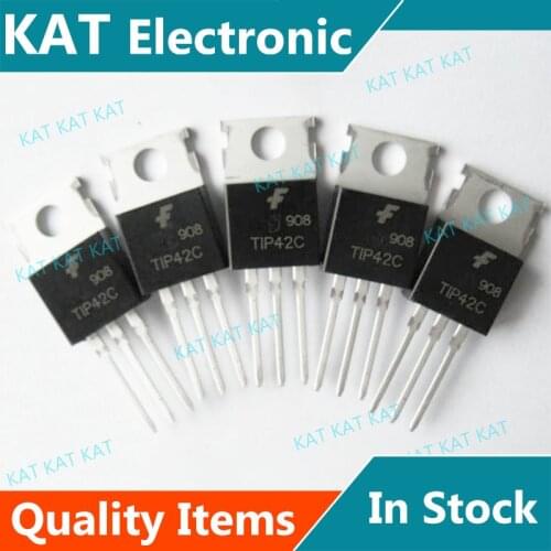 5PCS/Lot TIP42A TIP42B TIP42C TO-220 PNP Epitaxial Silicon Transistor