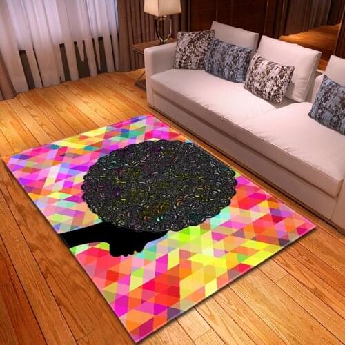 African Sexy Woman Pattern Carpets For Living Room Bedroom Area Rugs 3D Printing Carpet Home Decor Floor Coffee Table Rug Mats