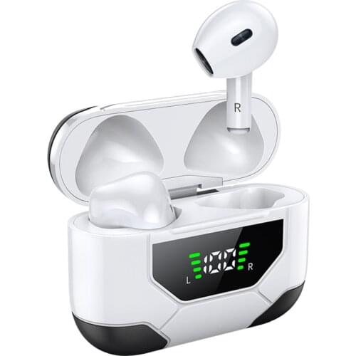 Bluetooth 5.0 Earphone HiFi Stereo True Wireless Headphone with Digital Display Charging Case