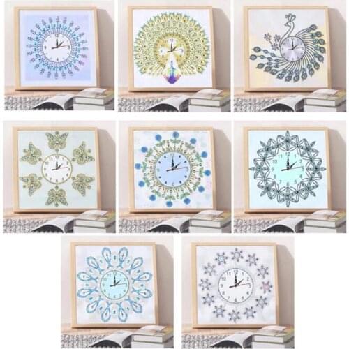 DIY Diamond Painting Clock Wall Clock Full Drill Paint By Number Kits Cross Stitch Embroidery for Art Craft Home Decor New
