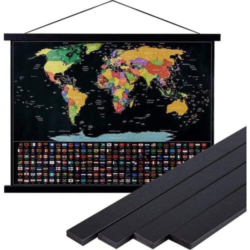 Black Magnetic Hanging Wooden Frame 4 Color For Poster Picture Print Frame Painting Frame Hang Wall Decoration Gift A3 A4 Size