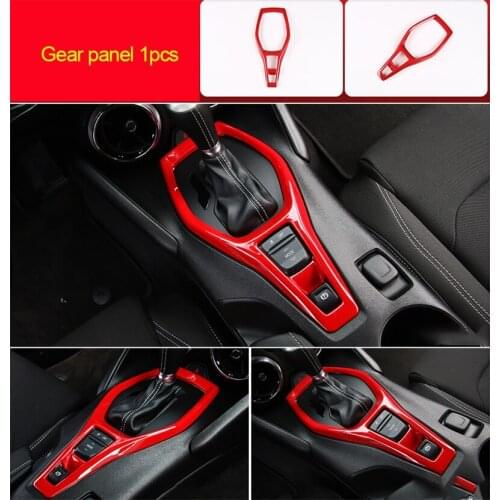 For Chevrolet Camaro Bumblebee 2017-2020 chrome red color Gear shift panel 1pc