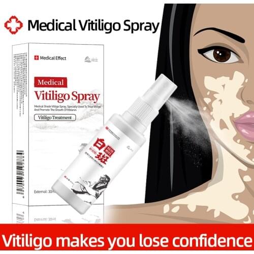 Chinese Medical Vitiligo Antibacterial Spray Hand White Spot Repair Liquid Foot Leukoplakia Disease Promoting Melanin