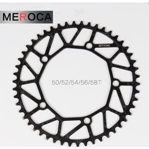 Litepro Road Folding Bike Bicycle CNC Hollow Single Chain Wheel Chainwheel Crankset Crank 50/52/54/56/58T BCD130 170mm