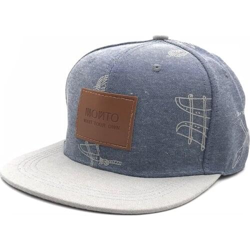 Fashion Cotton Cowboy Hat Letters Stickers Casual Hip-hop Baseball Cap Snapback Hats for Men Women