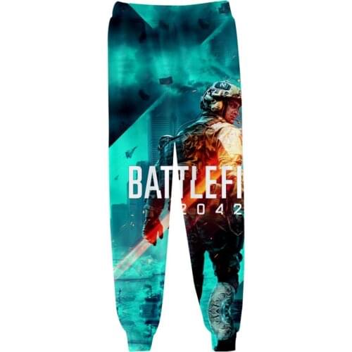 Trend Game Harajuku Style Battlefield 2042 3D Casual Pants Men Fitness Workout Pants Sweatpants Smalls Trousers Jogger Pants