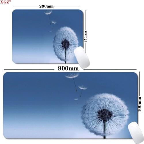 White Plant Personalized Art Mouse Pad Art Table Mat Office Carpet Desk Pad Mouse Pad Large Mouse Pad Computer Desk Rubber Pad